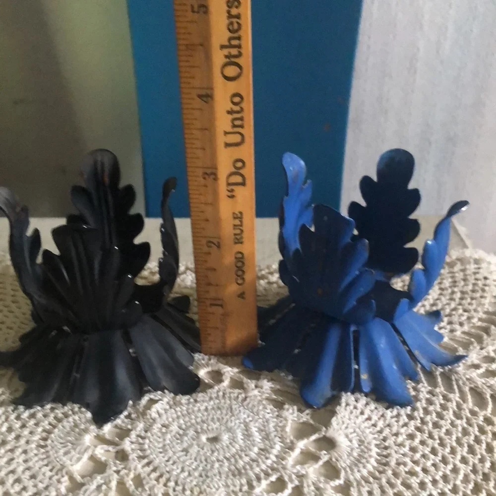 Vintage Ornate Metal Candle Votive Holders